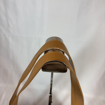 Saint Laurent Hand Bag Tote Purse YSL Cassandra Leather Black Light Brown Auth