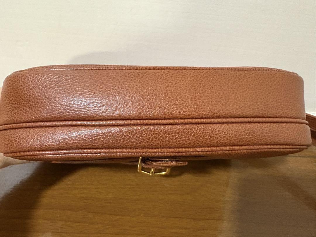 Saint Laurent Shoulder Bag Purse YSL Cassandra Leather Brown Authentic
