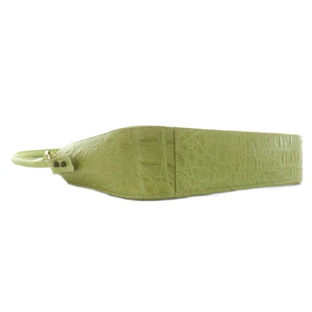 MULBERRY Hand Shoulder Bag Purse Leather Green Authentic