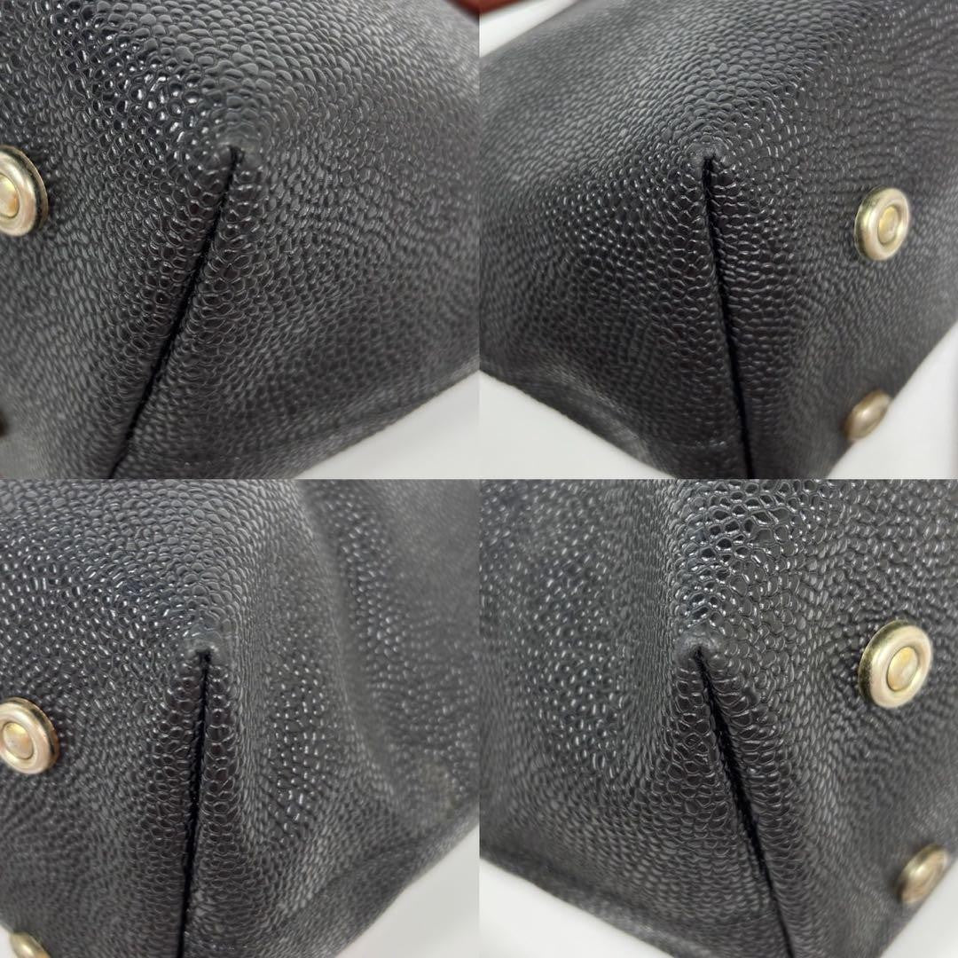 MULBERRY Hand Shoulder Bag Tote Purse 2way Leather PVC Black Brown Authentic