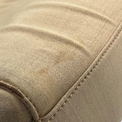 PRADA Hand Bag Tote Purse Canvas Beige Authentic