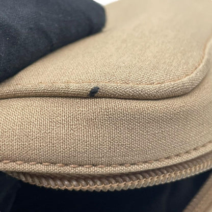 PRADA Hand Bag Tote Purse Canvas Beige Authentic