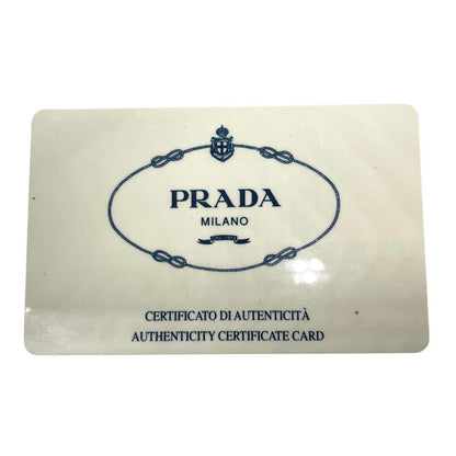PRADA Hand Bag Tote Purse Canvas Beige Authentic