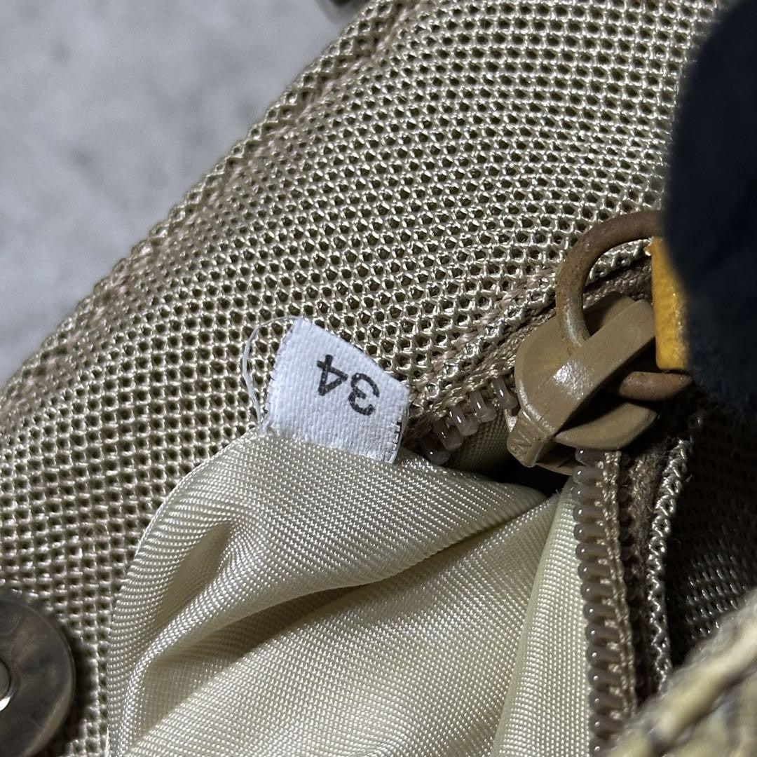 PRADA Shoulder Bag Purse Beige Authentic