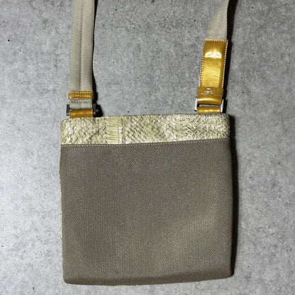 PRADA Shoulder Bag Purse Beige Authentic