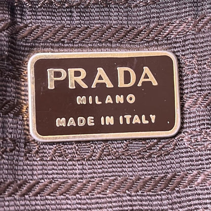 PRADA Backpack Logo Nylon Leather Green Authentic