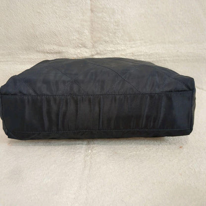 PRADA Shoulder Bag Purse Logo Nylon Navy Authentic