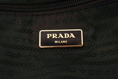 PRADA Hand Shoulder Bag Tote Purse 2way Nylon Leather Wine Red Authentic