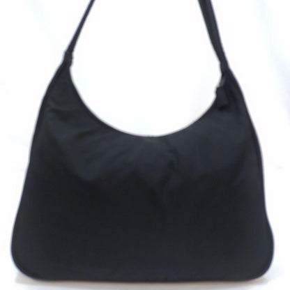 PRADA Shoulder Bag Purse Logo Nylon Black Authentic