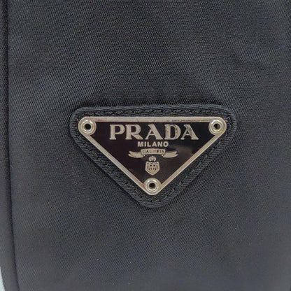 PRADA Shoulder Bag Purse Logo Nylon Black Authentic