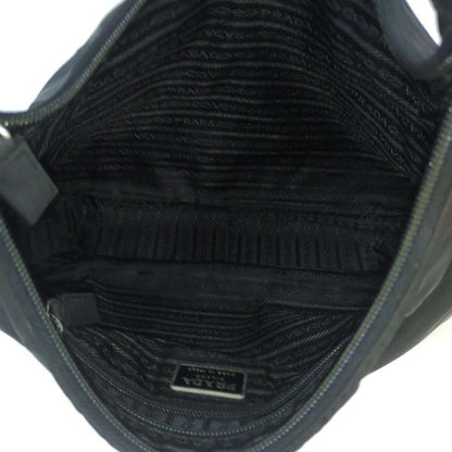 PRADA Shoulder Bag Purse Logo Nylon Black Authentic