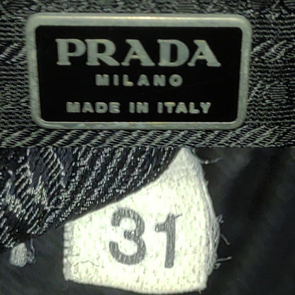 PRADA Shoulder Bag Purse Logo Nylon Black Authentic