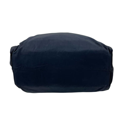 PRADA Hand Bag Tote Purse Logo Nylon Dark Navy Authentic