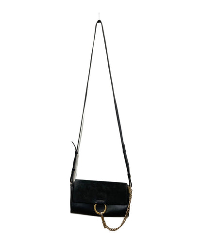 Chloe Mini Shoulder Bag Purse FAYE Black Authentic