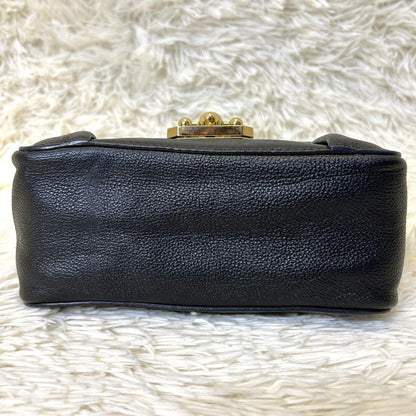 Chloe Shoulder Bag Purse 2way Elsie Leather Black Authentic