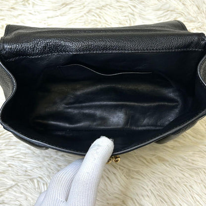 Chloe Shoulder Bag Purse 2way Elsie Leather Black Authentic