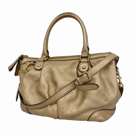 GUCCI Hand Bag Tote Purse Leather Brown Authentic