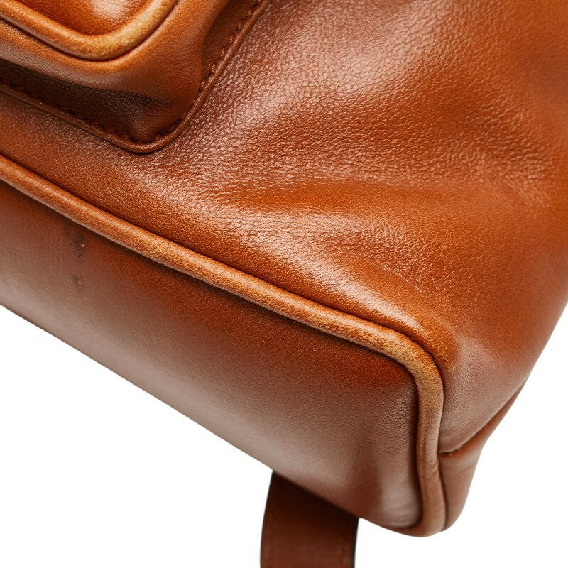 GUCCI Backpack Bamboo Leather Brown Authentic