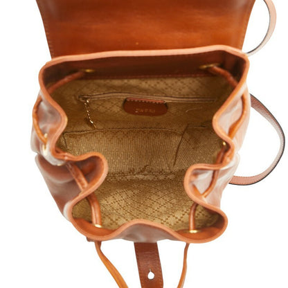 GUCCI Backpack Bamboo Leather Brown Authentic