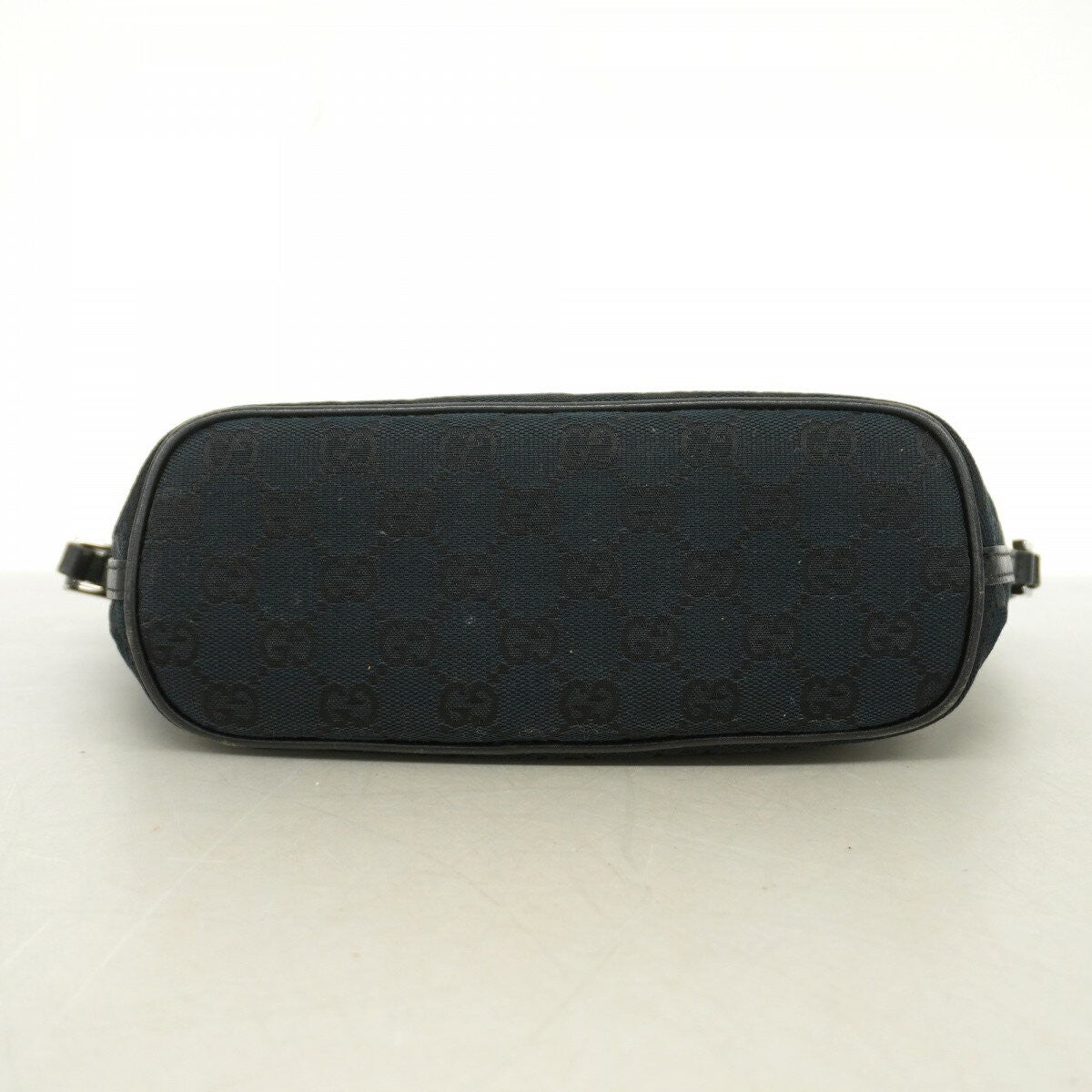GUCCI Accessory Pouch Hand Pouch GG Canvas Black Authentic