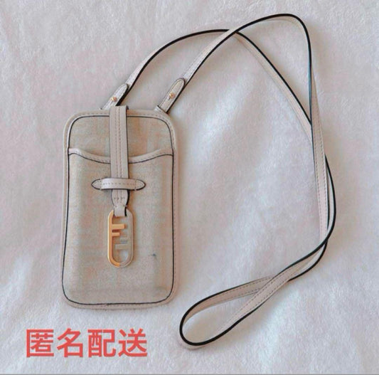 FENDI Smartphone Shoulder Bag FF Authentic