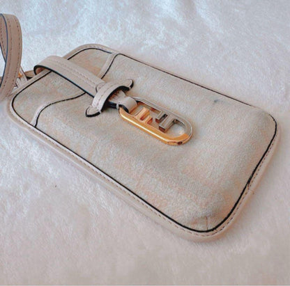 FENDI Smartphone Shoulder Bag FF Authentic