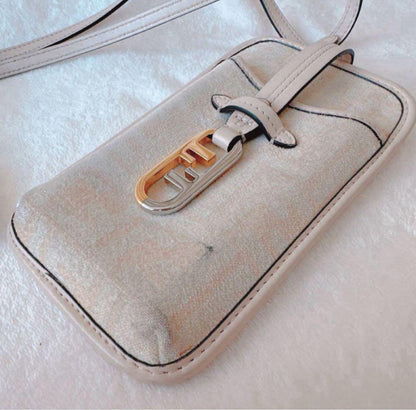 FENDI Smartphone Shoulder Bag FF Authentic
