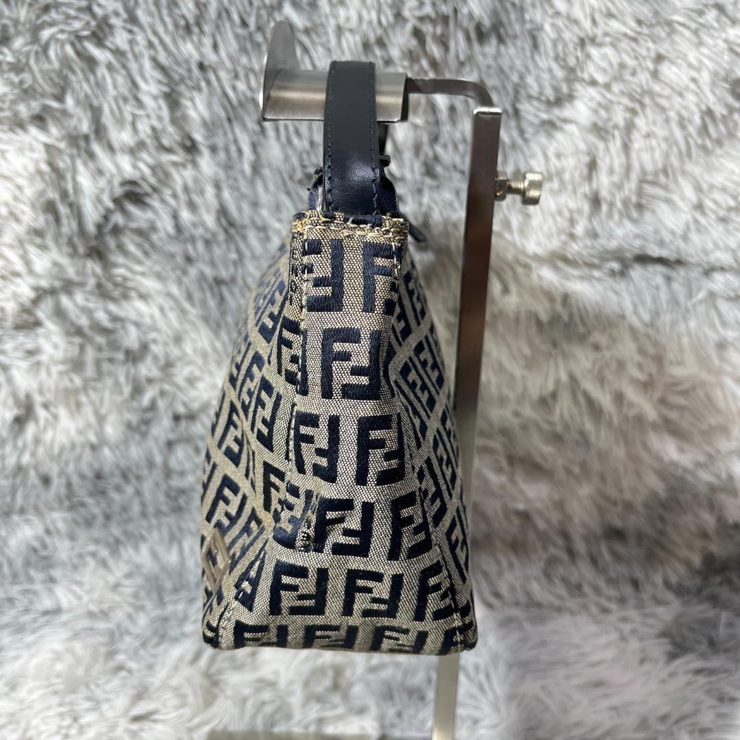 FENDI Hand Bag Tote Purse FF Zucca Authentic