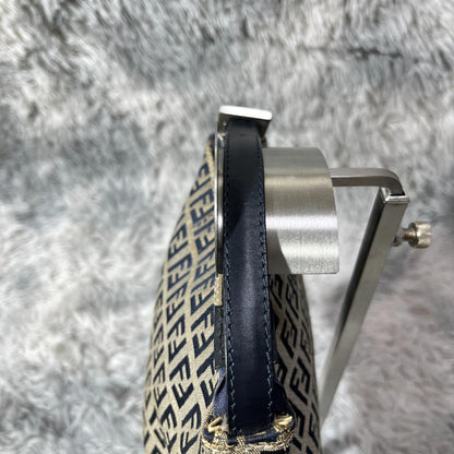 FENDI Hand Bag Tote Purse FF Zucca Authentic
