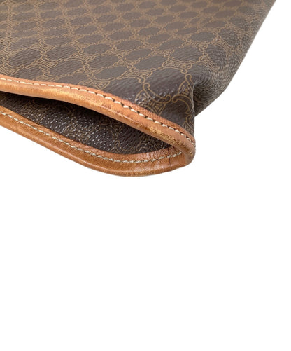 CELINE Clutch Bag Second Bag Macadam Brown Authentic