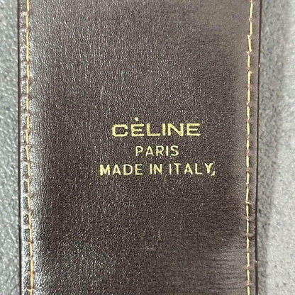 CELINE Shoulder Bag Purse C Macadam Canvas Authentic