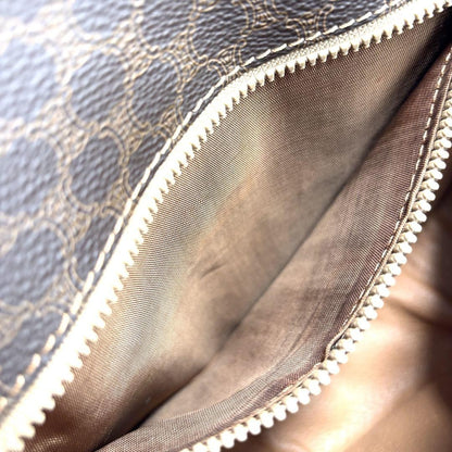 CELINE Shoulder Bag Purse Macadam PVC Leather Brown Authentic