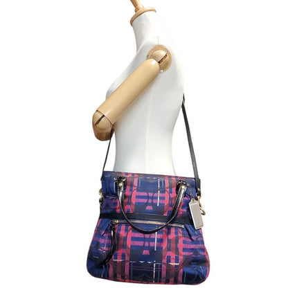 COACH Hand Shoulder Bag Tote Purse 2way Signature 21139 Authentic