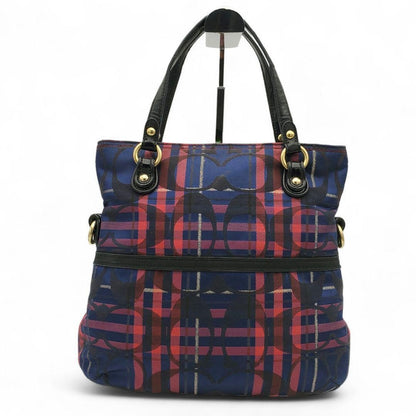 COACH Hand Shoulder Bag Tote Purse 2way Signature 21139 Authentic