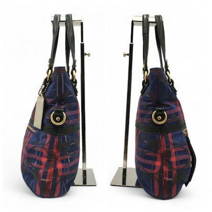 COACH Hand Shoulder Bag Tote Purse 2way Signature 21139 Authentic