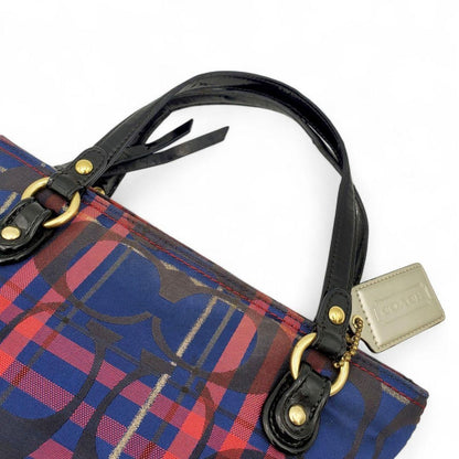 COACH Hand Shoulder Bag Tote Purse 2way Signature 21139 Authentic