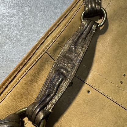COACH Shoulder Bag Purse Old Leather Authentic