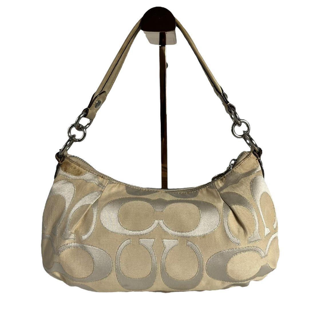 COACH Accessory Pouch Hand Bag Tote Purse Poppy Authentic