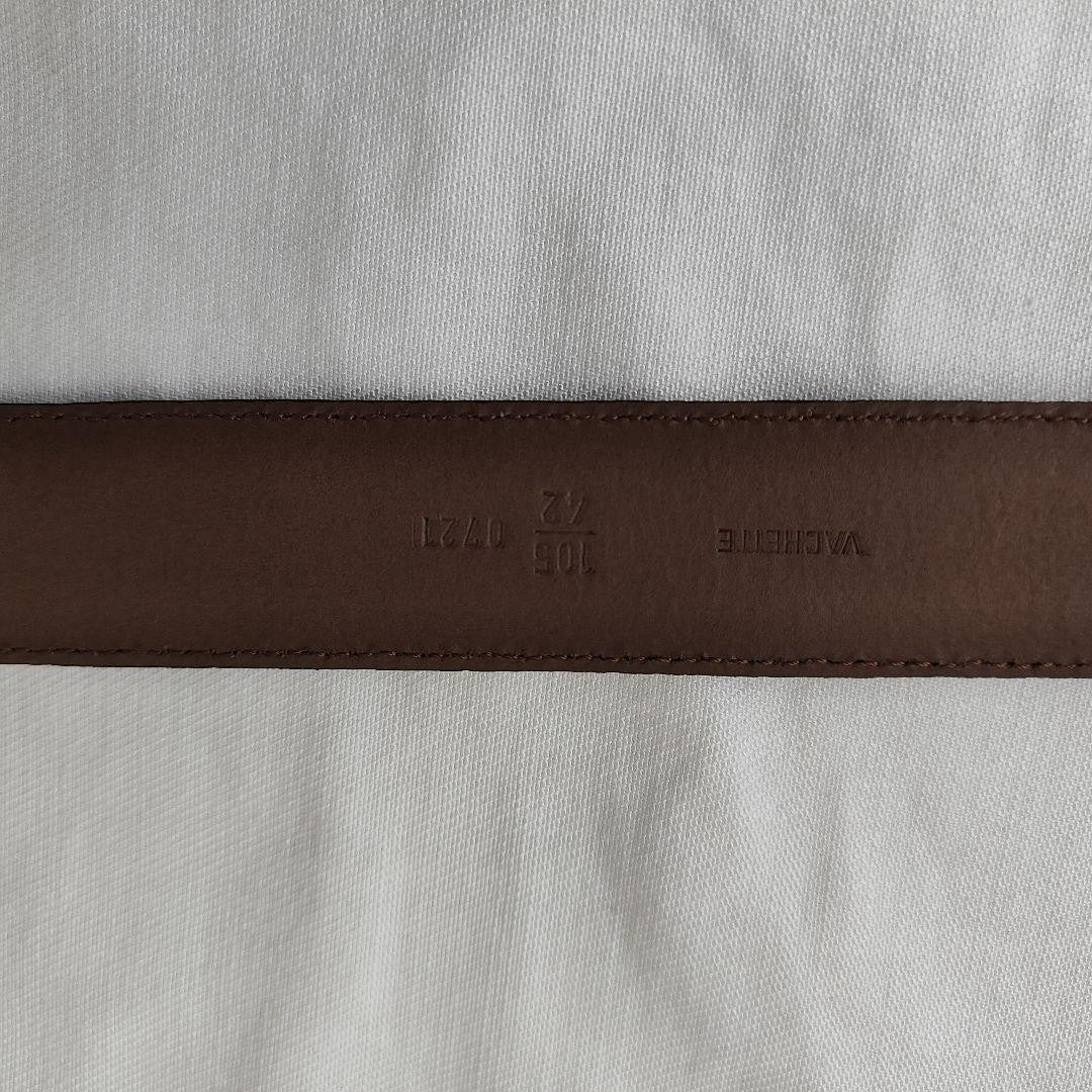 Christian Dior MONSIEUR Men's Belt Logo Gold Brown Authentic
