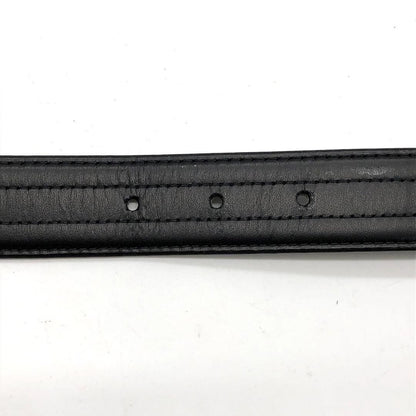 Christian Dior Men's Belt Logo Leather Black Authentic