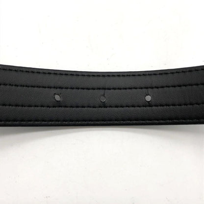 Christian Dior Men's Belt Logo Leather Black Authentic
