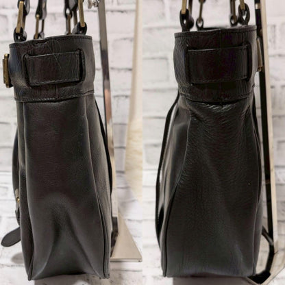 MULBERRY Hand Bag Tote Purse Leather Black Authentic