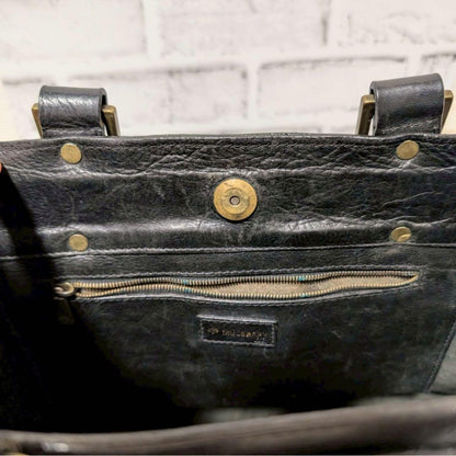 MULBERRY Hand Bag Tote Purse Leather Black Authentic