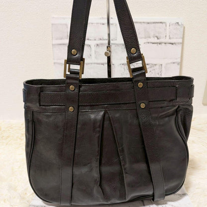 MULBERRY Hand Bag Tote Purse Leather Black Authentic
