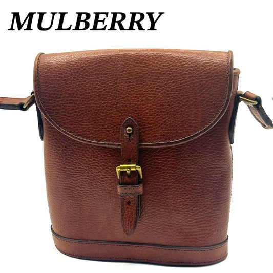 MULBERRY Shoulder Bag Purse Brown Authentic