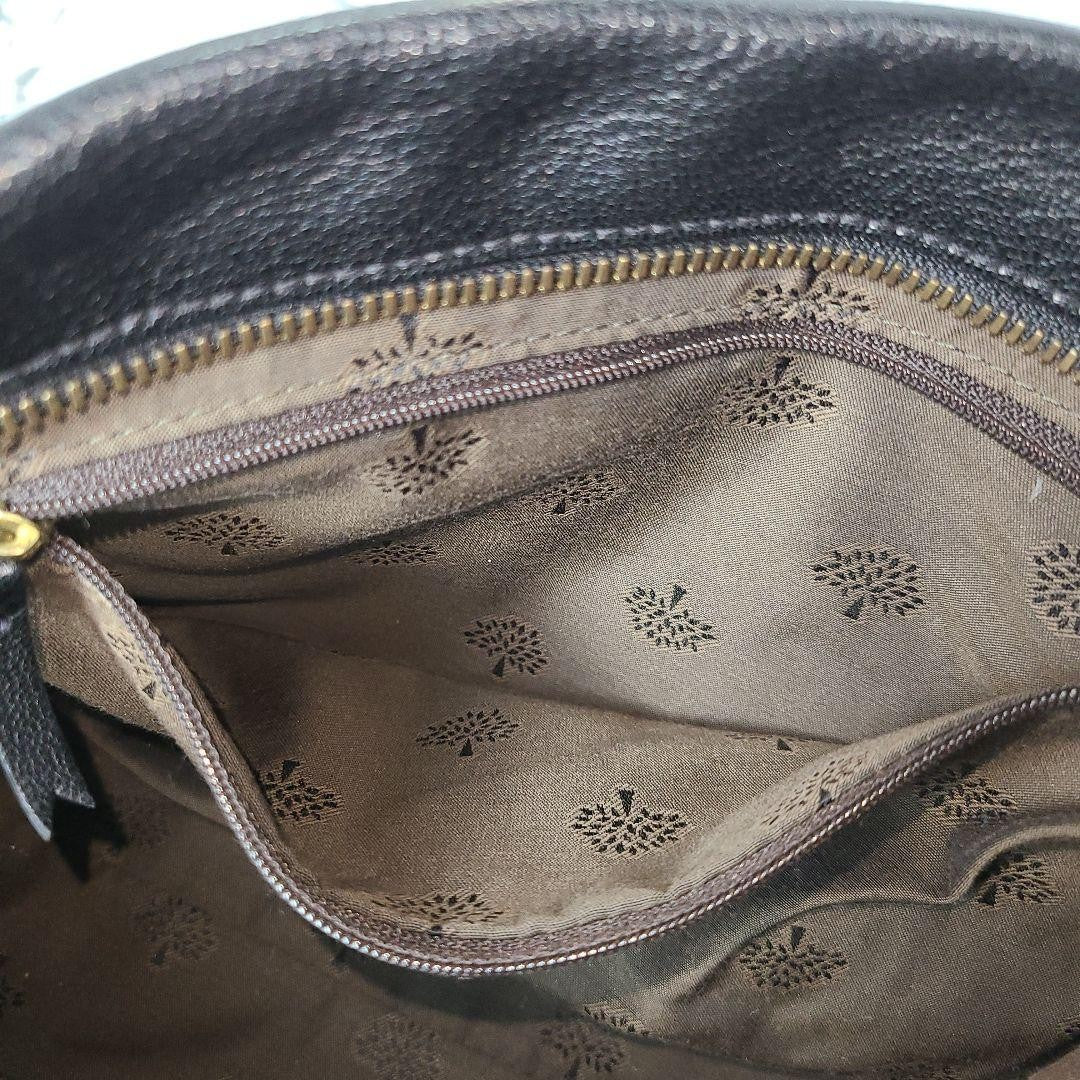 MULBERRY Shoulder Bag Purse Leather Black Authentic