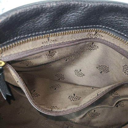 MULBERRY Shoulder Bag Purse Leather Black Authentic