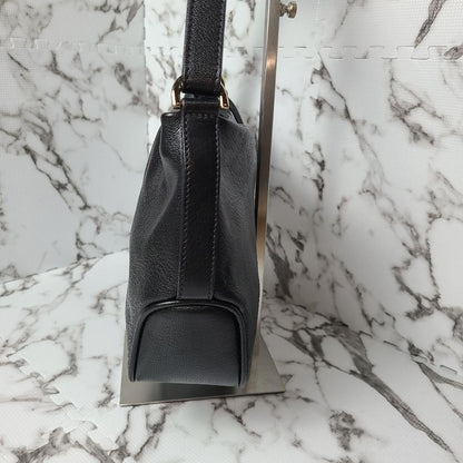 MULBERRY Shoulder Bag Purse Leather Black Authentic