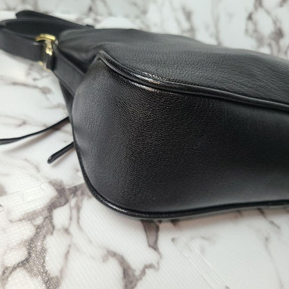 MULBERRY Shoulder Bag Purse Leather Black Authentic