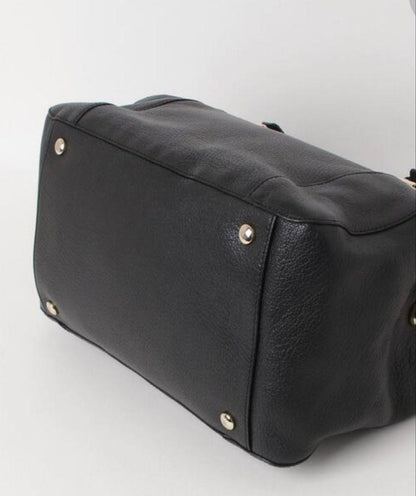 Chloe Hand Bag Tote Purse Leather Black Authentic